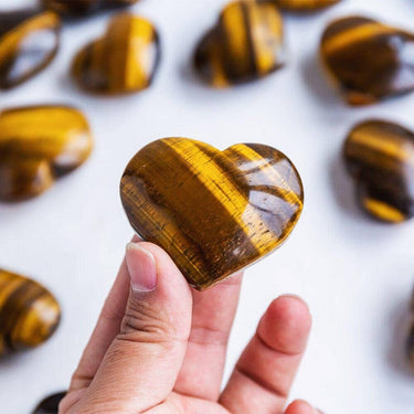 Tiger Eye Heart 49/KG - Reikilovecrystal