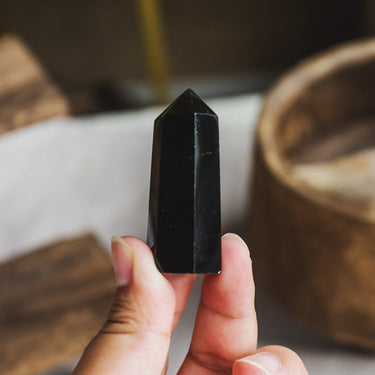 2" Black Obsidian Point