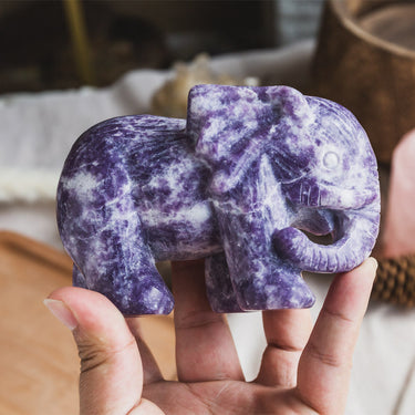 Purple Mica Elephant