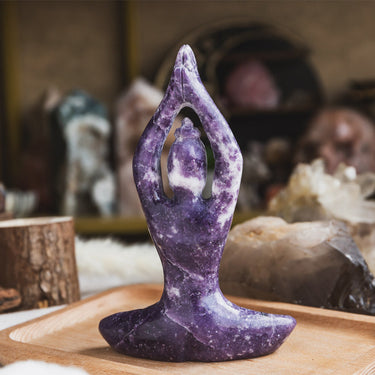 Purple Mica Yoga Goddess