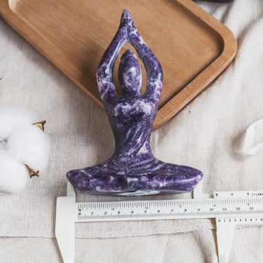 Purple Mica Yoga Goddess