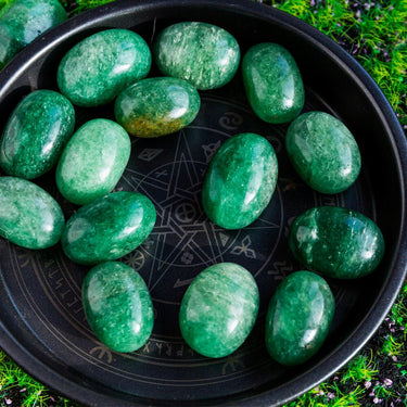 Green Strawberry Quartz Tumbled Stone