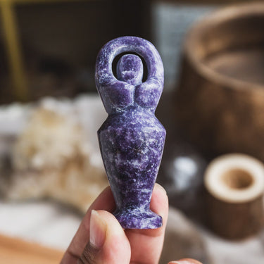 Lepidolite Yoga Goddess