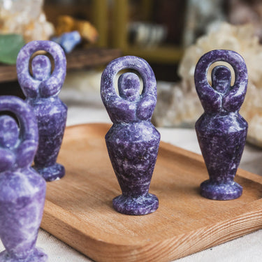 Lepidolite Yoga Goddess