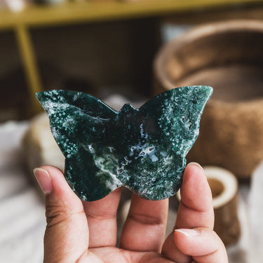 Moss Agate Butterfly