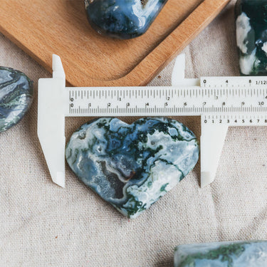 Moss Agate Heart