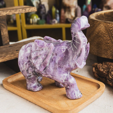 Purple Mica Elephant