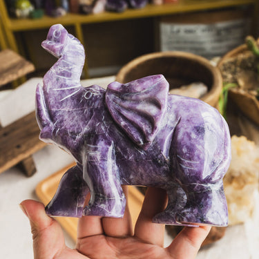 Purple Mica Elephant