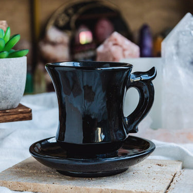 Black Obsidian Tea Cup