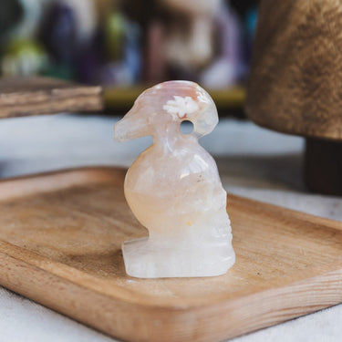 Flower Agate Skull