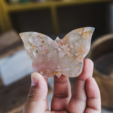 Flower Agate Butterfly