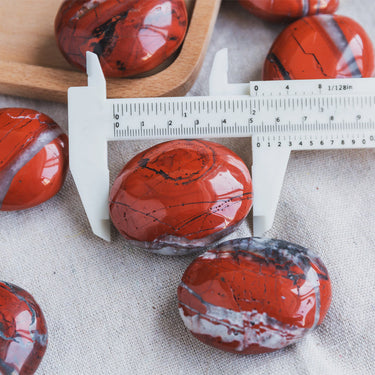 Red Jasper Palm Stone