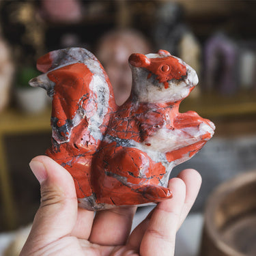 Red Jasper Squirrel