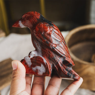 Red Jasper Crow