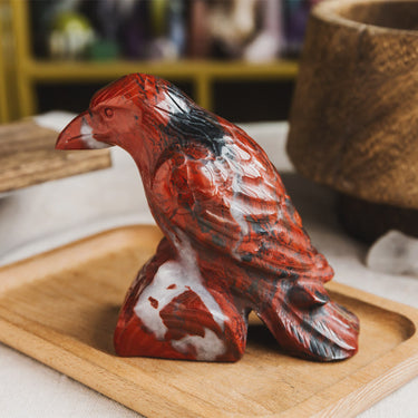 Red Jasper Crow