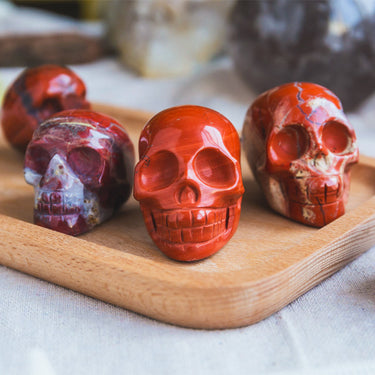 2" Red Jasper Skull