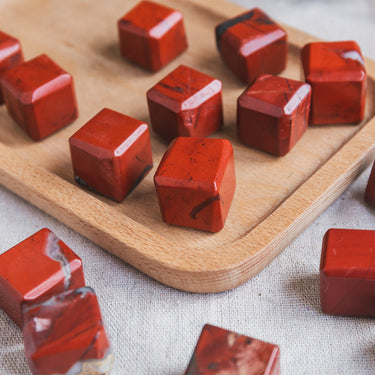 Red Jasper Cube