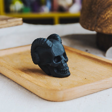 2.5" Black Obsidian Skull