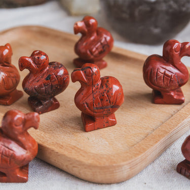 Red Jasper Dodo Bird