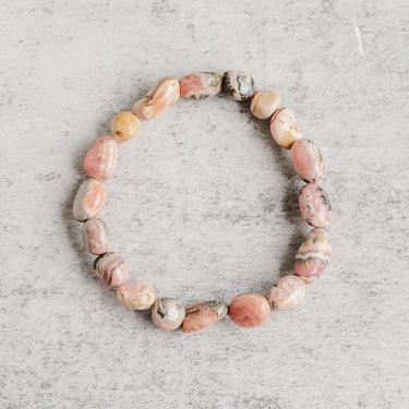 【Chips Bracelet 】Rhodochrosite