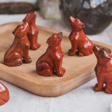 Red Jasper Wolf