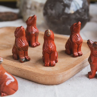 Red Jasper Wolf