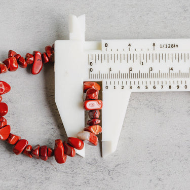 【Chips Bracelet 】Red Jasper