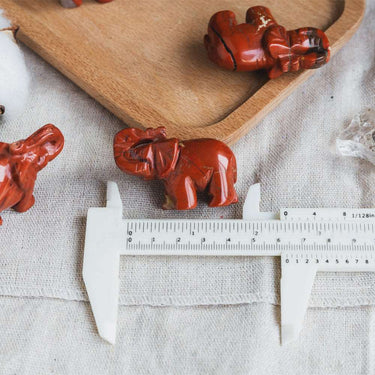 1.5''Red Jasper Elephant