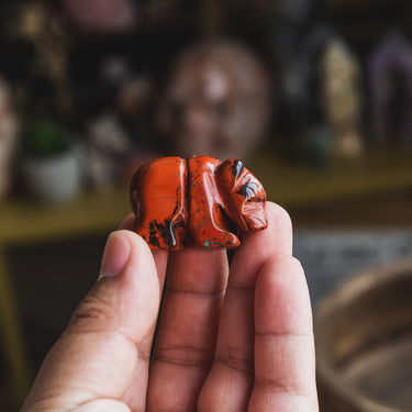 1.5" Red Jasper Bear