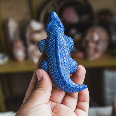 Blue Aventurine Crocodile