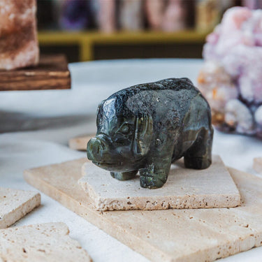 Labradorite Pig