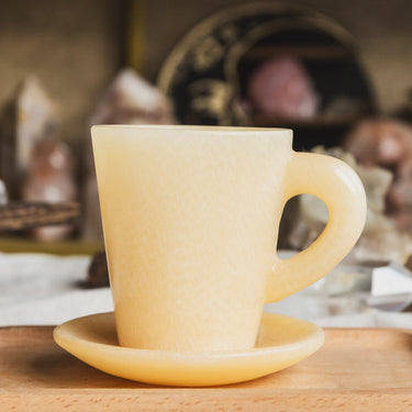 Orange Calcite Cup