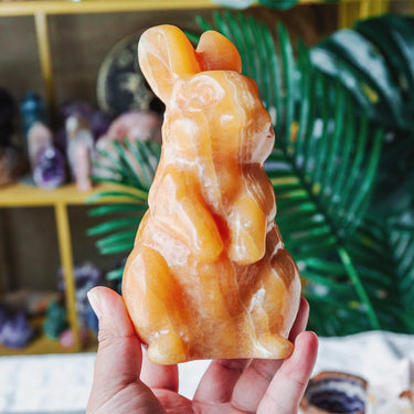 Orange Calcite Rabbit