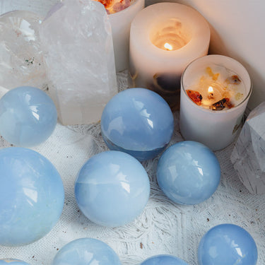 Blue Chalcedony Sphere