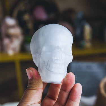 3" Selenite Skull