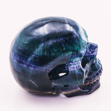 Rainbow Fluorite Skull