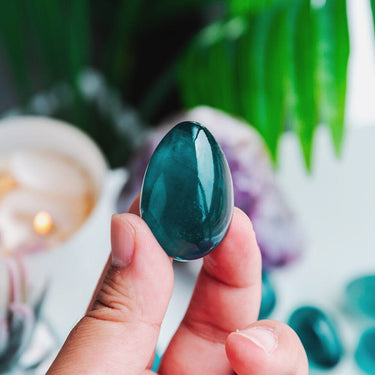 Blue Fluorite Egg