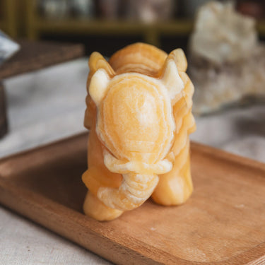 Orange Calcite Elephant