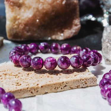 Purple Mica Bracelet