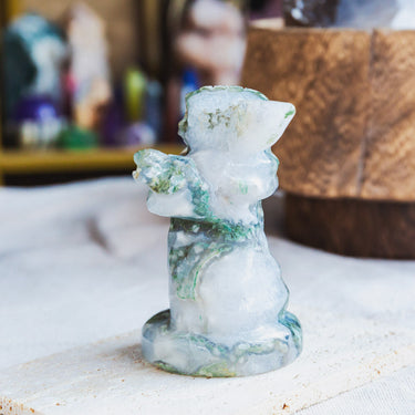 Moss Agate Yoda