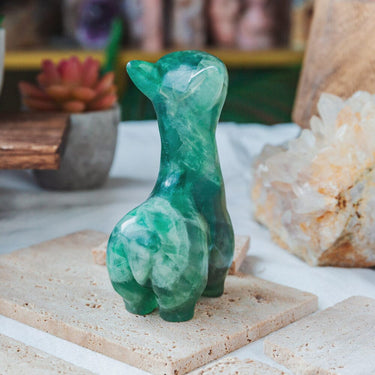 Green Fluorite Llama