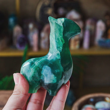 Green Fluorite Llama