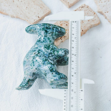 Moss Agate Parasaurolophus