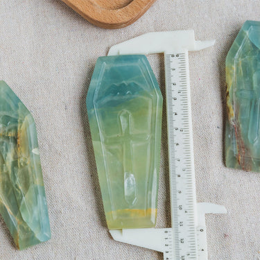 Blue Onyx Coffin Plate