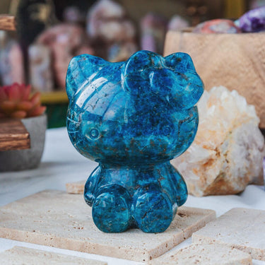 5" Blue Apatite Hello Kitty