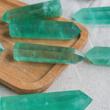 Green Fluorite Point