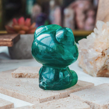 Green Fluorite Hello Kitty