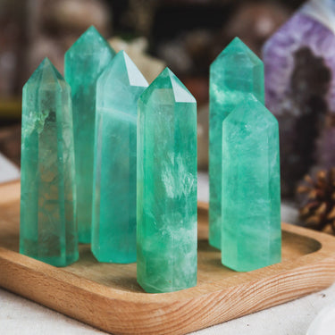 Green Fluorite Point