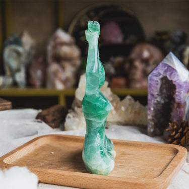 Fluorite Yoga Goddess