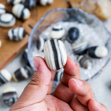 Zebra Calcite Tumbled Stone